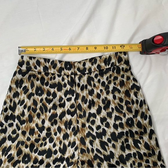 SoSo High-Rise Flare Cheetah/Leopard Silky Dress Pants Size 2 - Picture 6 of 6